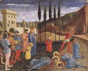 Fra Angelico St Cosmas och S: t Damianus halshugges USA oil painting artist